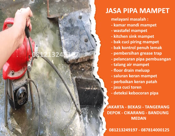 jasa pipa mampet terpercaya