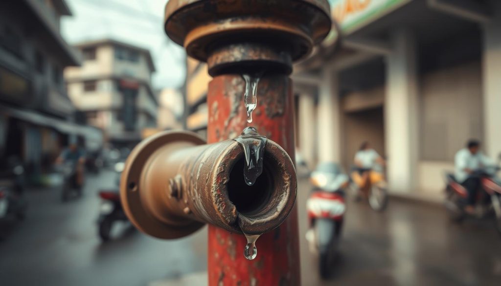 deteksi pipa hydrant bocor